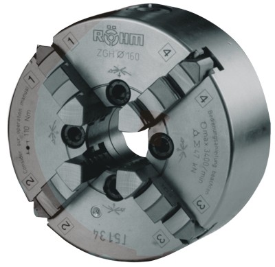 Четырехкулачковый токарный патрон ROHM ø 160 мм Camlock ASA D1-4"